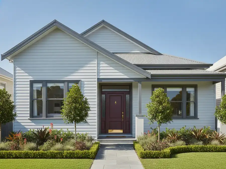 Weatherboard exterior repaint — after
